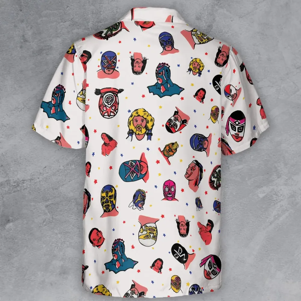 Lucha Libre Wrestling Button Down Shirt - 3