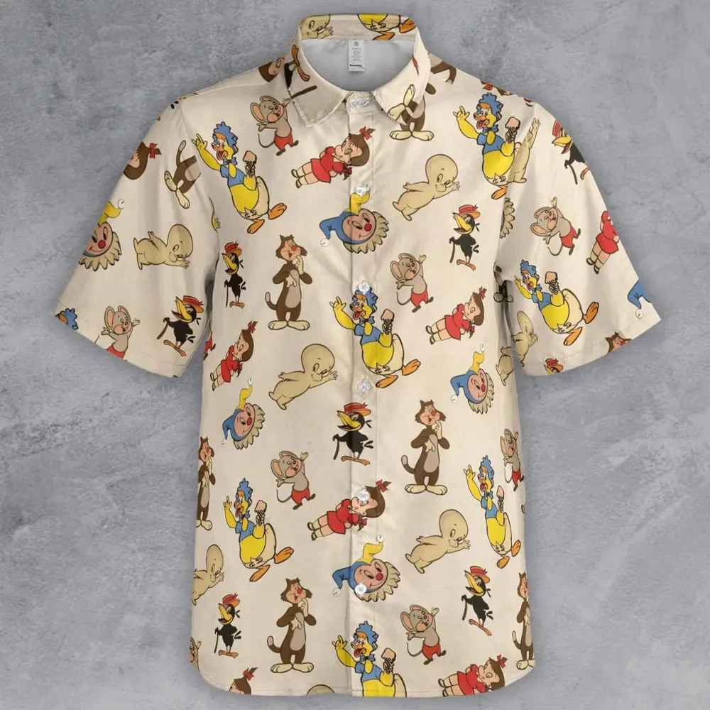 Harvey TV Stars Cartoon Characters Button Down Shirt - 2