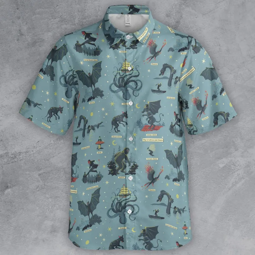 Paranormal Creatures Button Down Shirt - 2