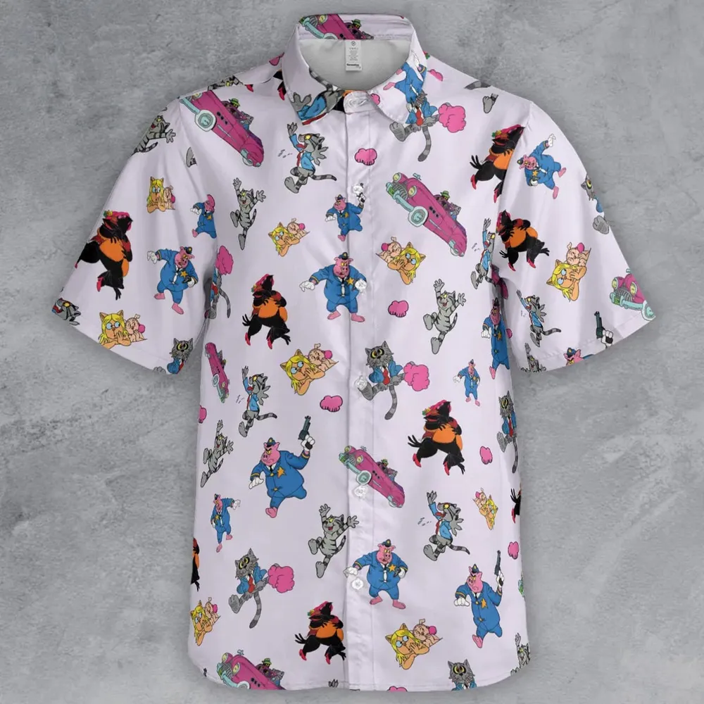 Fritz The Cat Characters Button Down Shirt - 2