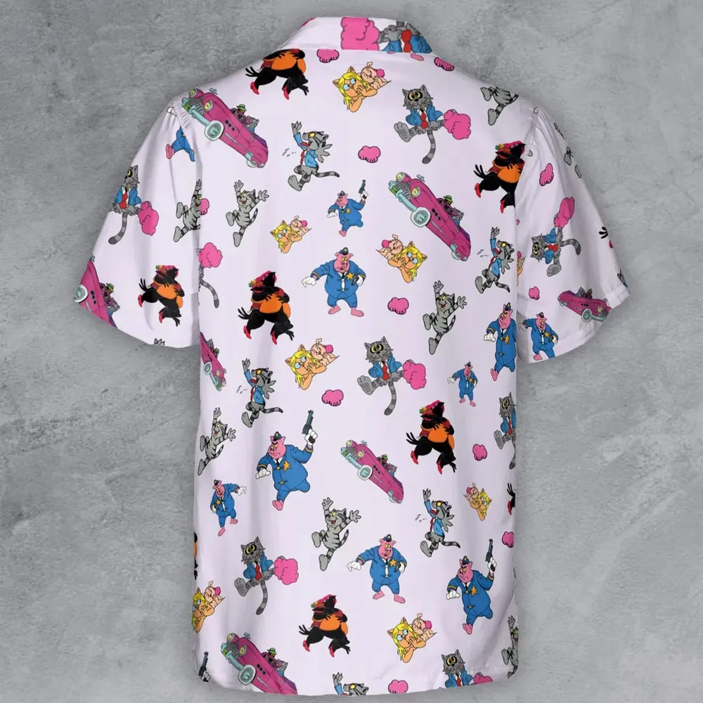 Fritz The Cat Characters Button Down Shirt - 3