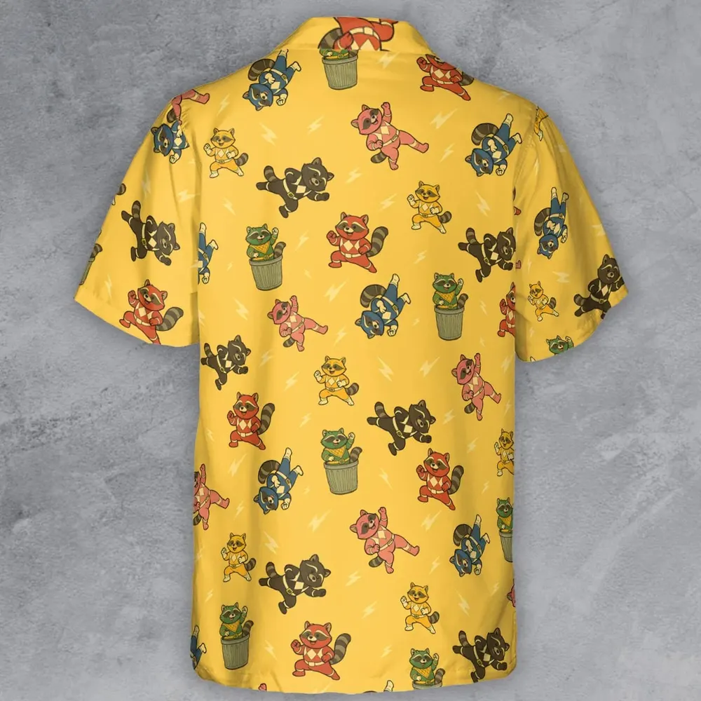 Morphin Time Trash Panda Button Down Shirt - 3