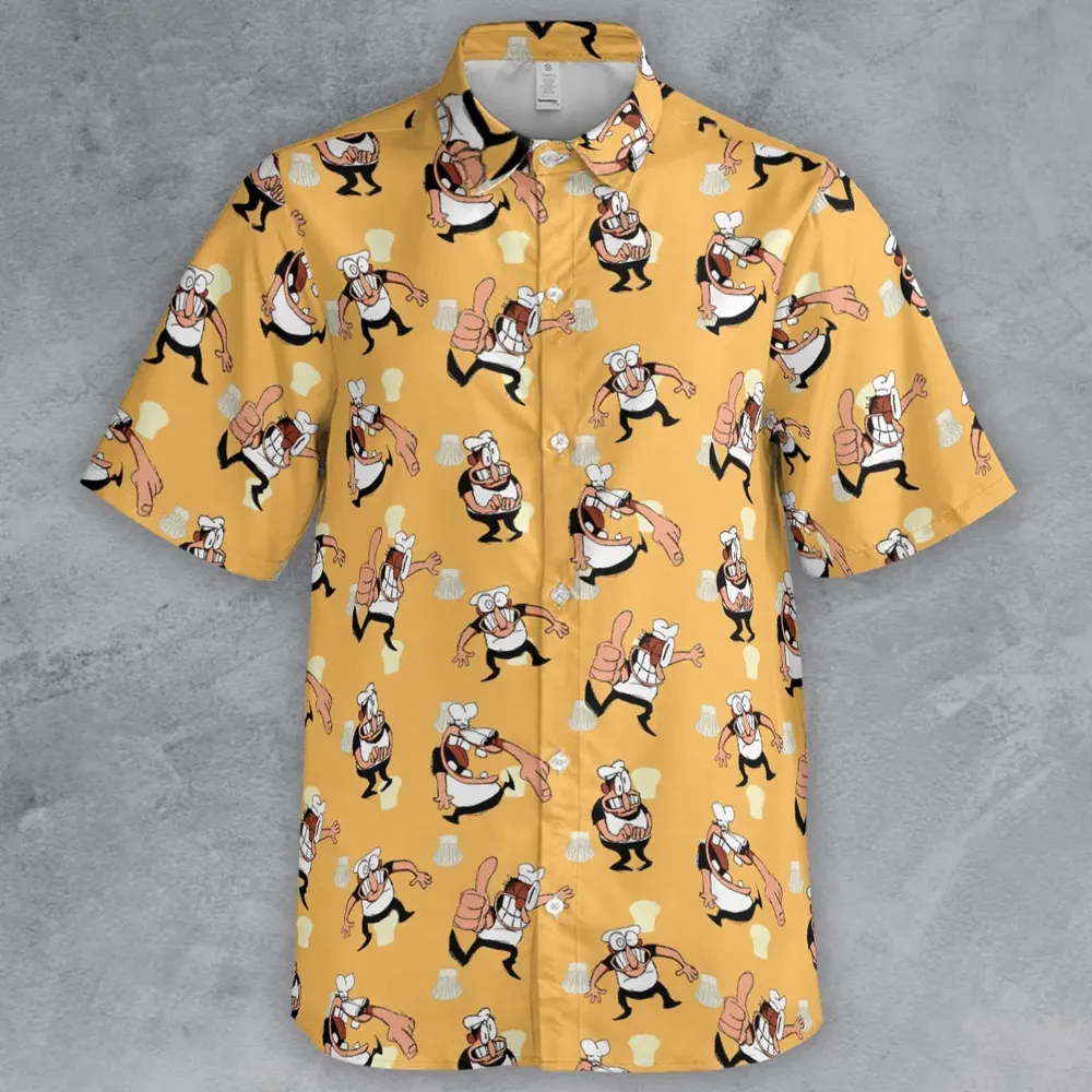 Peppino Sprites Pizza Tower Button Down Shirt - 2