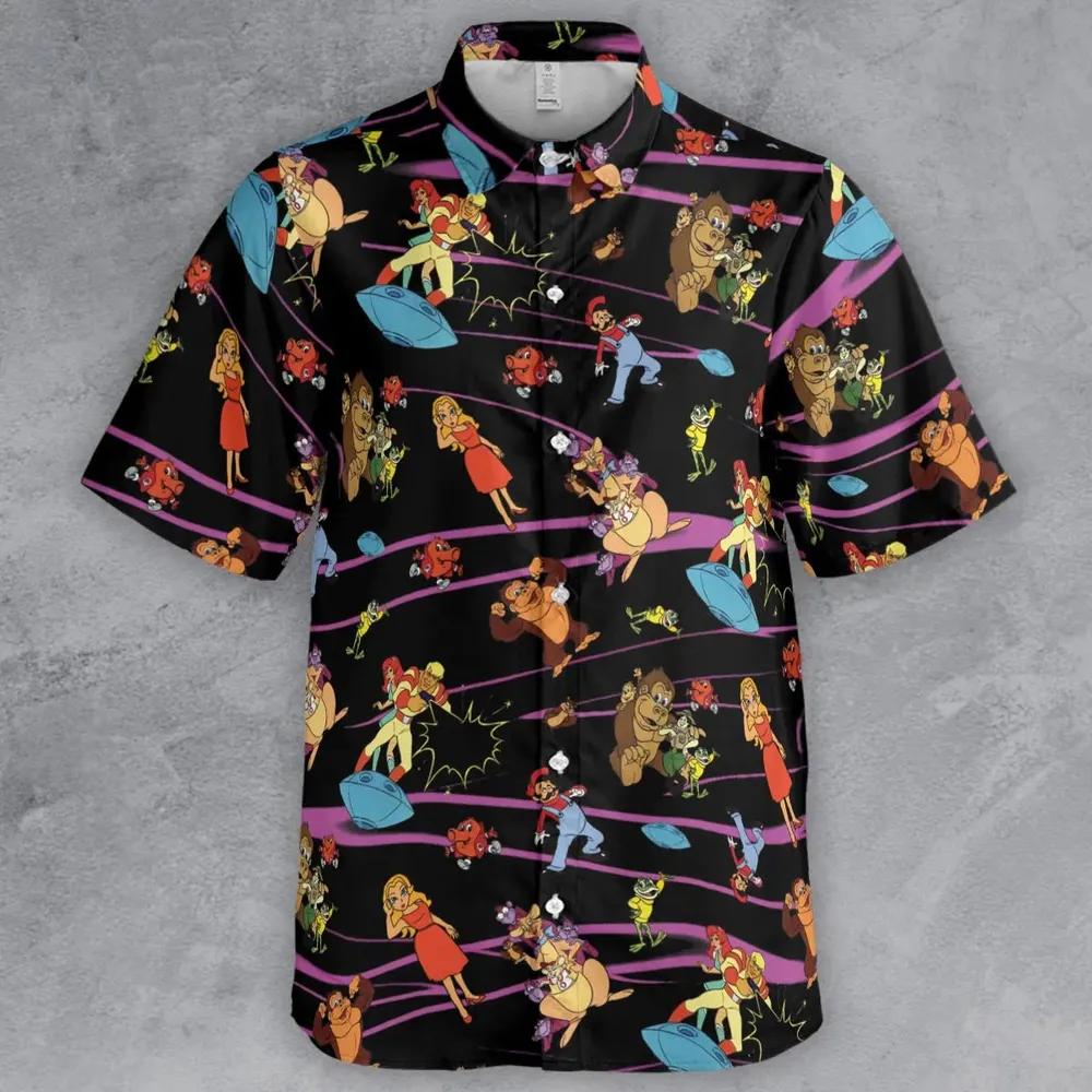 Saturday Supercade Characters Button Down Shirt - 2