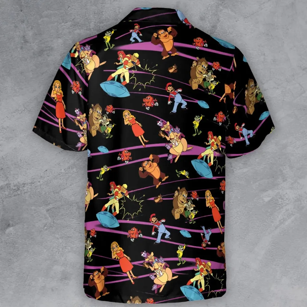 Saturday Supercade Characters Button Down Shirt - 3