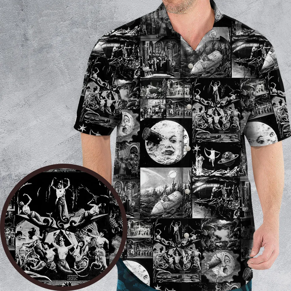 Le Voyage Dans La Lune 1902 Hawaiian Shirt - 1