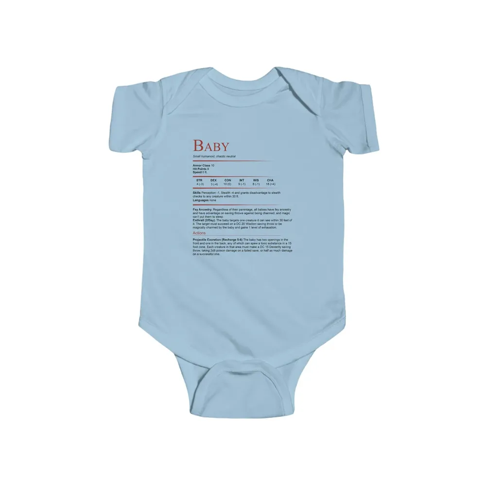 Baby Stats Bodysuit - 6