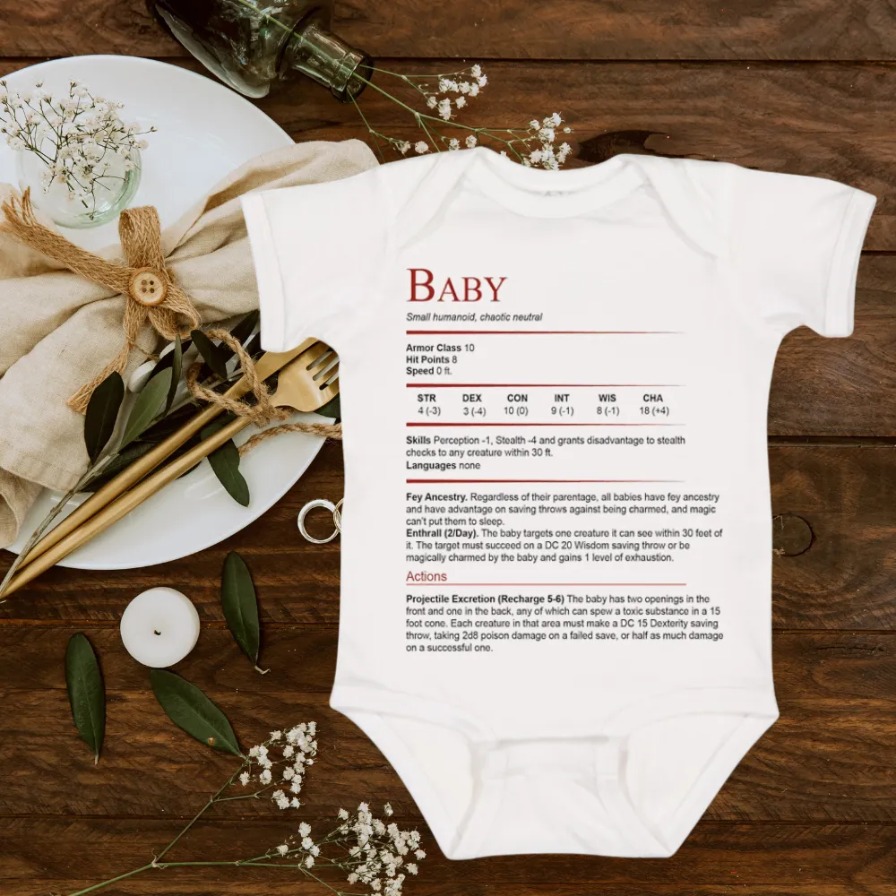 Baby Stats Bodysuit - 1