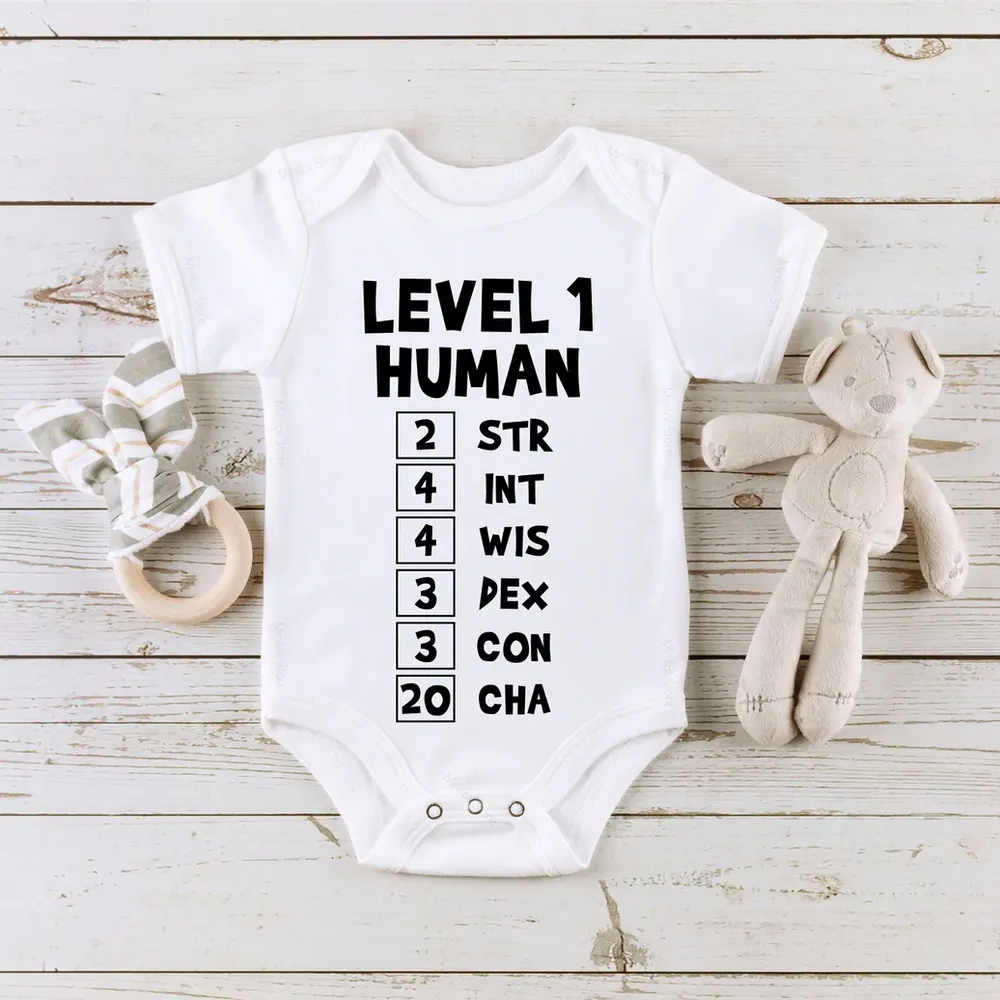 Level 1 Human Ability Scores Baby Bodysuit - 1
