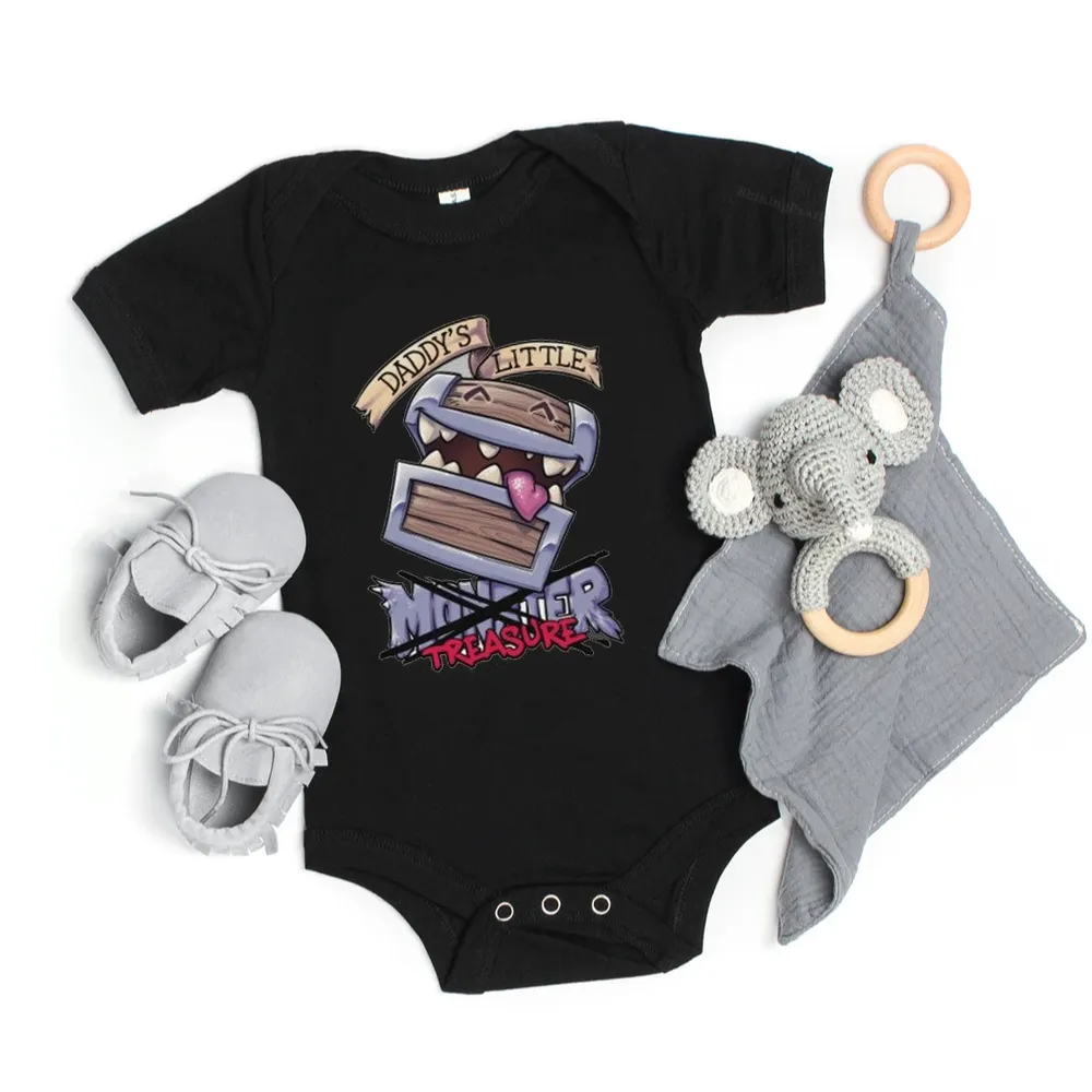 Mimic Daddy's Little Treasure Baby Bodysuit - 2