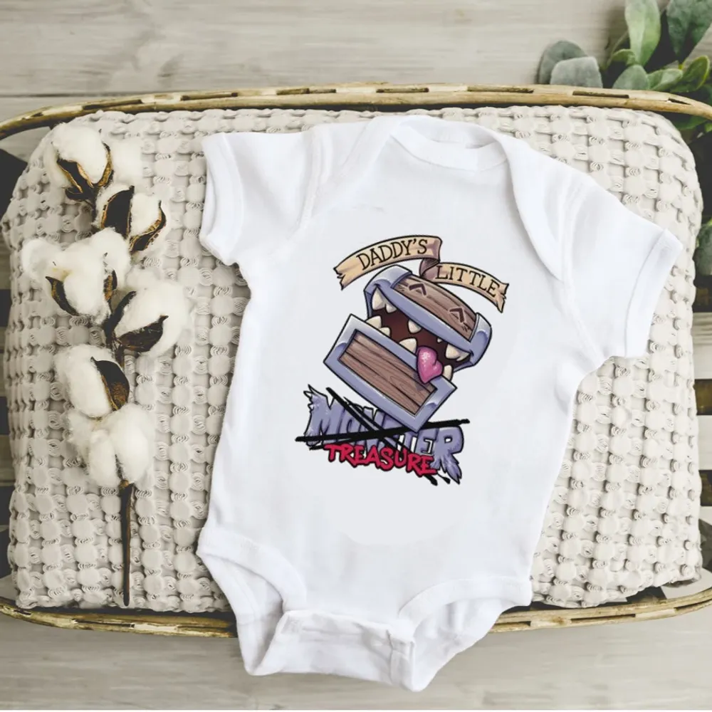 Mimic Daddy's Little Treasure Baby Bodysuit - 1