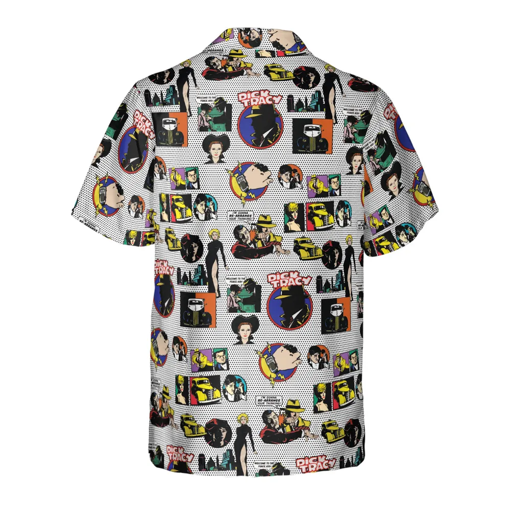 Vintage 90s Dick Tracy Hawaiian Shirt - 3