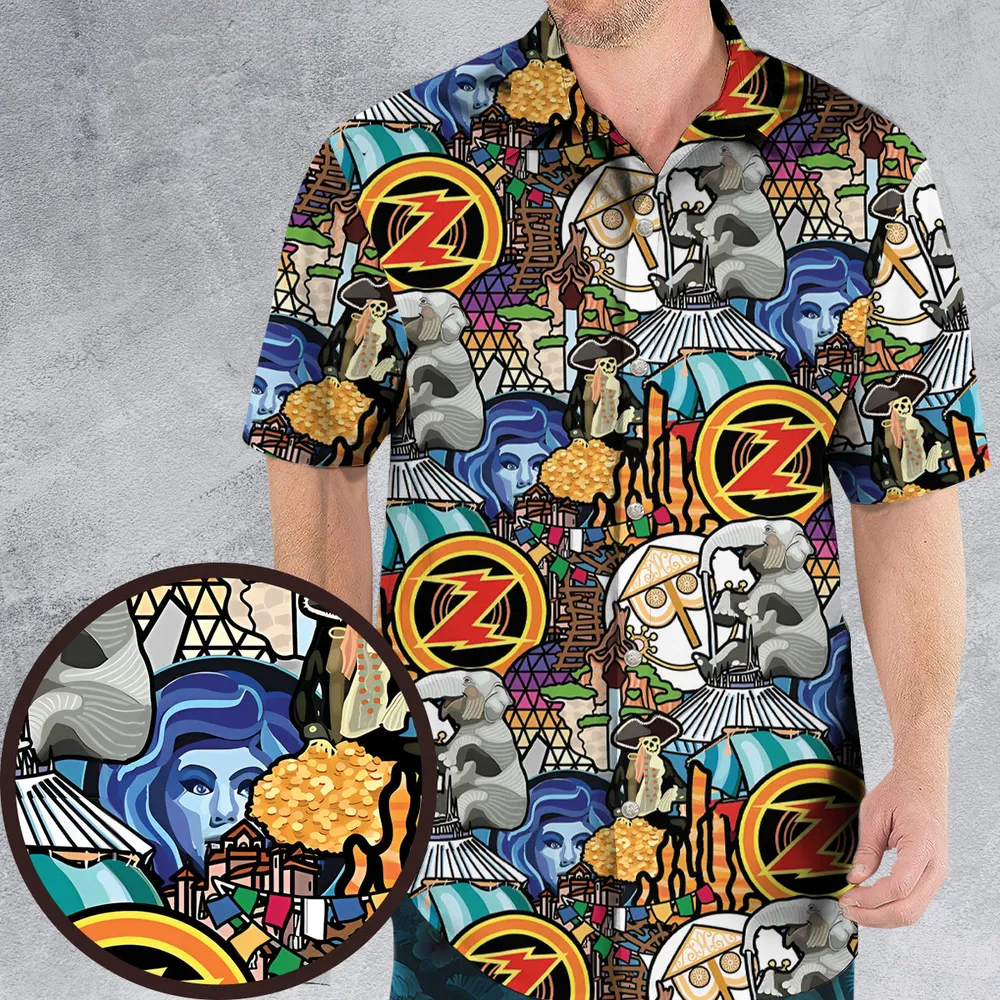 Ride Icon Collage Hawaiian Shirt - 1