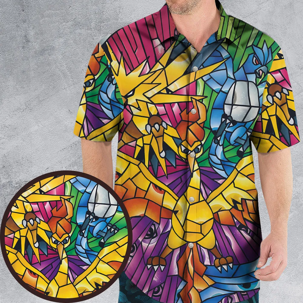 Legendary Birds Pokemon Hawaiian Shirt - 1