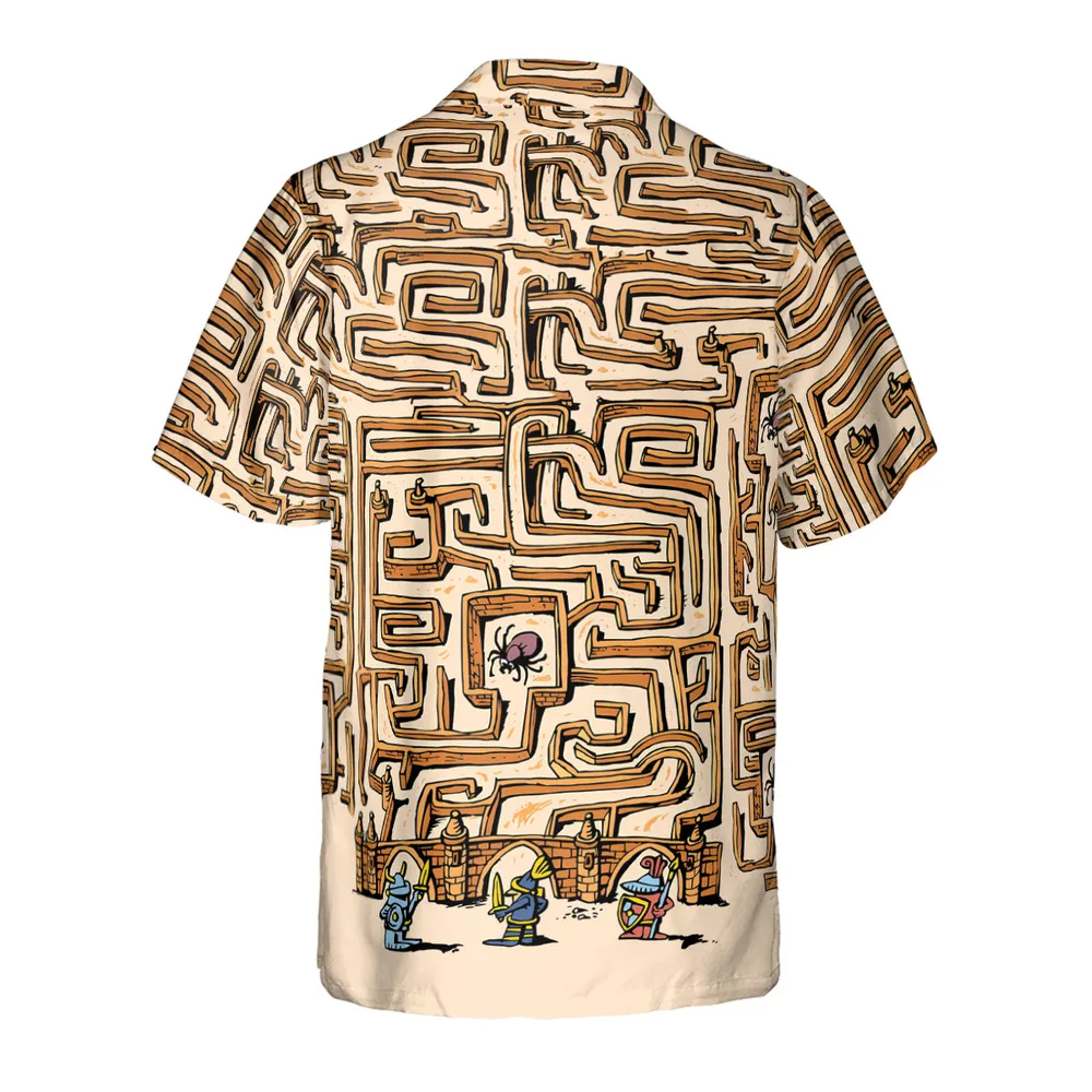Fantasy Drip Labyrinth Hawaiian Shirt - 3