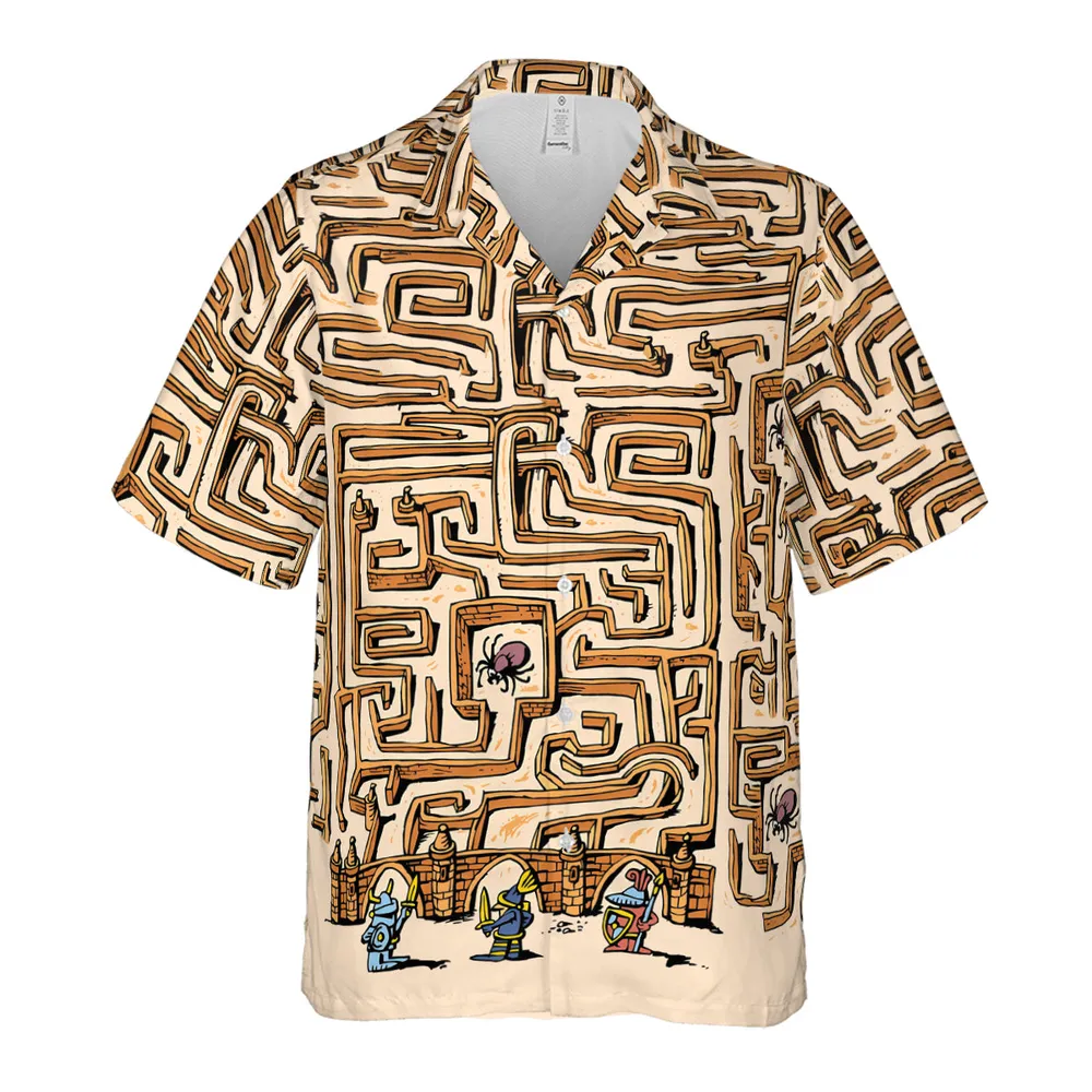 Fantasy Drip Labyrinth Hawaiian Shirt - 2