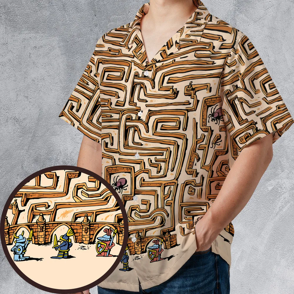 Fantasy Drip Labyrinth Hawaiian Shirt - 1