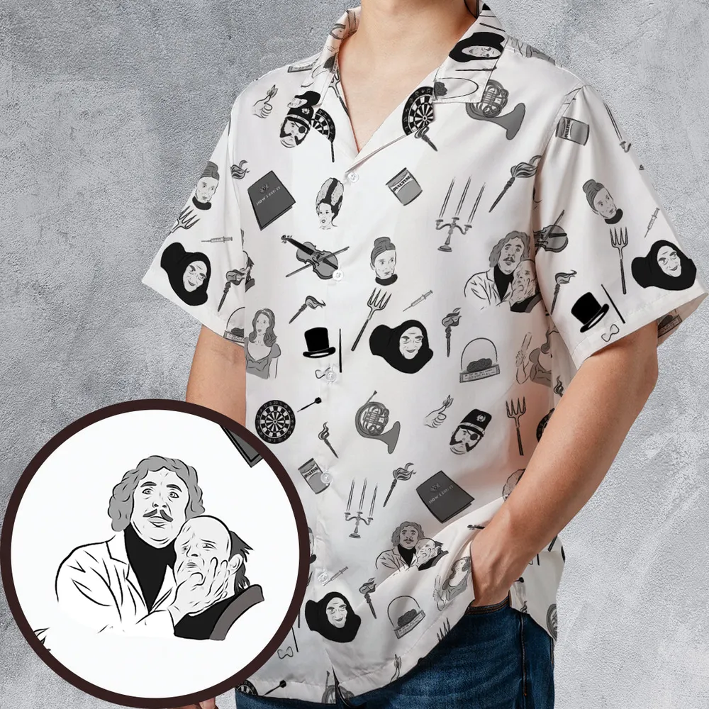 Pronounce Fronkenstein Young Frankenstein Hawaiian Shirt - 1