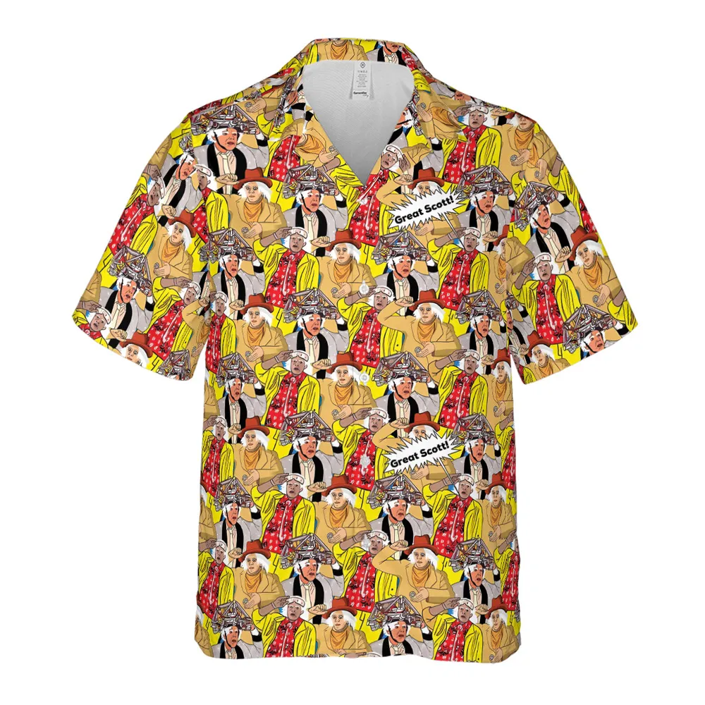 Great Scott Back to the Future Hawaiian Shirt - 2