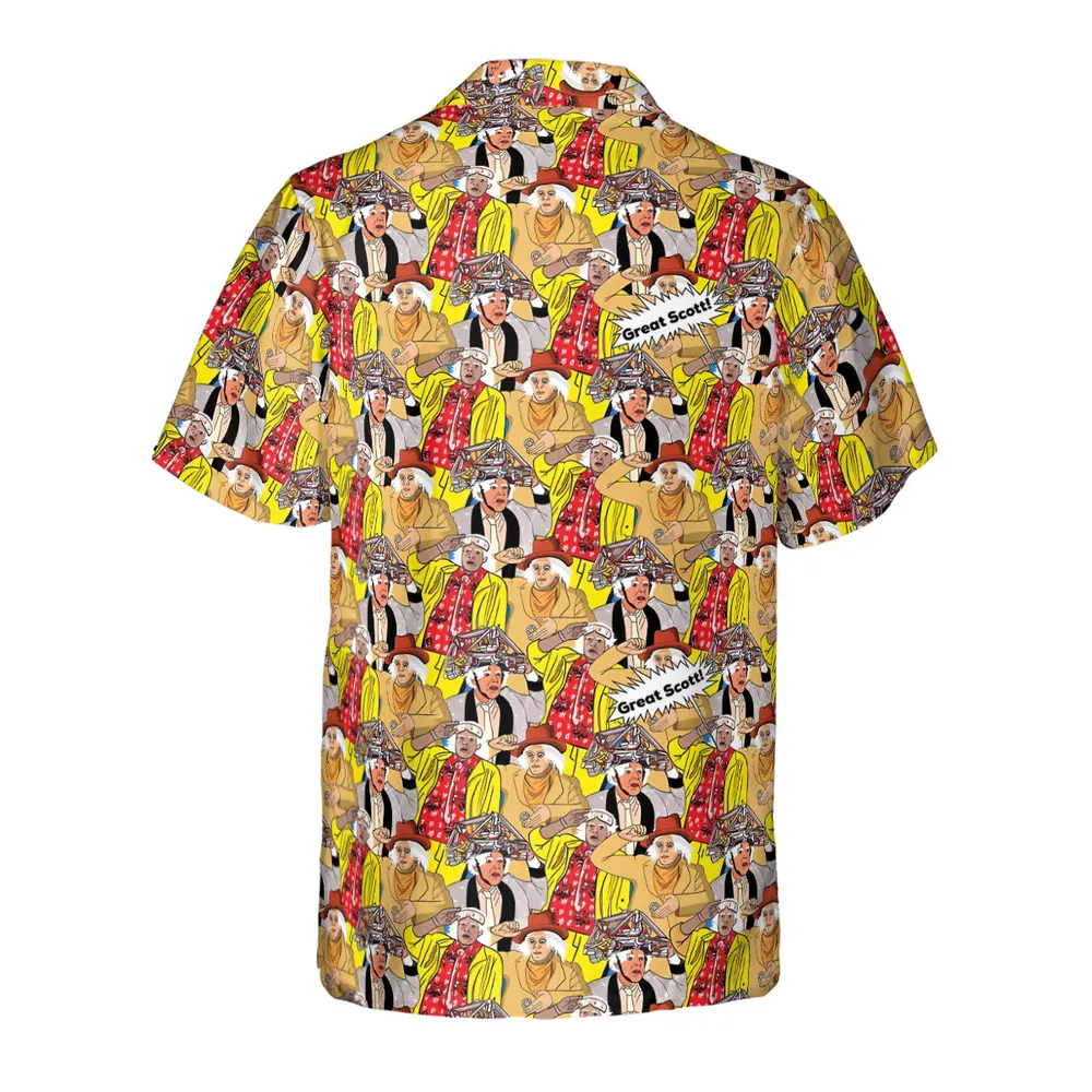 Great Scott Back to the Future Hawaiian Shirt - 3