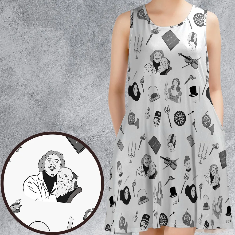 Pronounce Fronkenstein Young Frankenstein Sleeveless Dress - 1