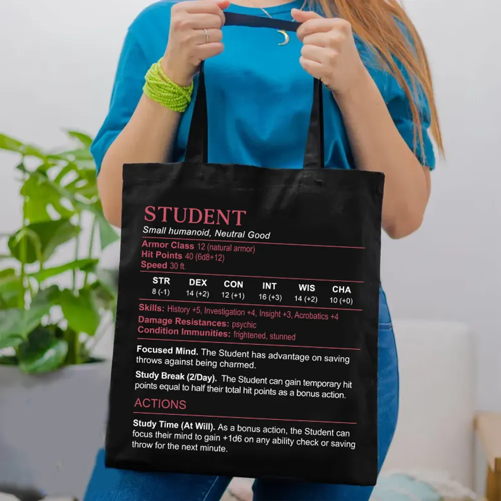 Student Stats Tote Bag - 1