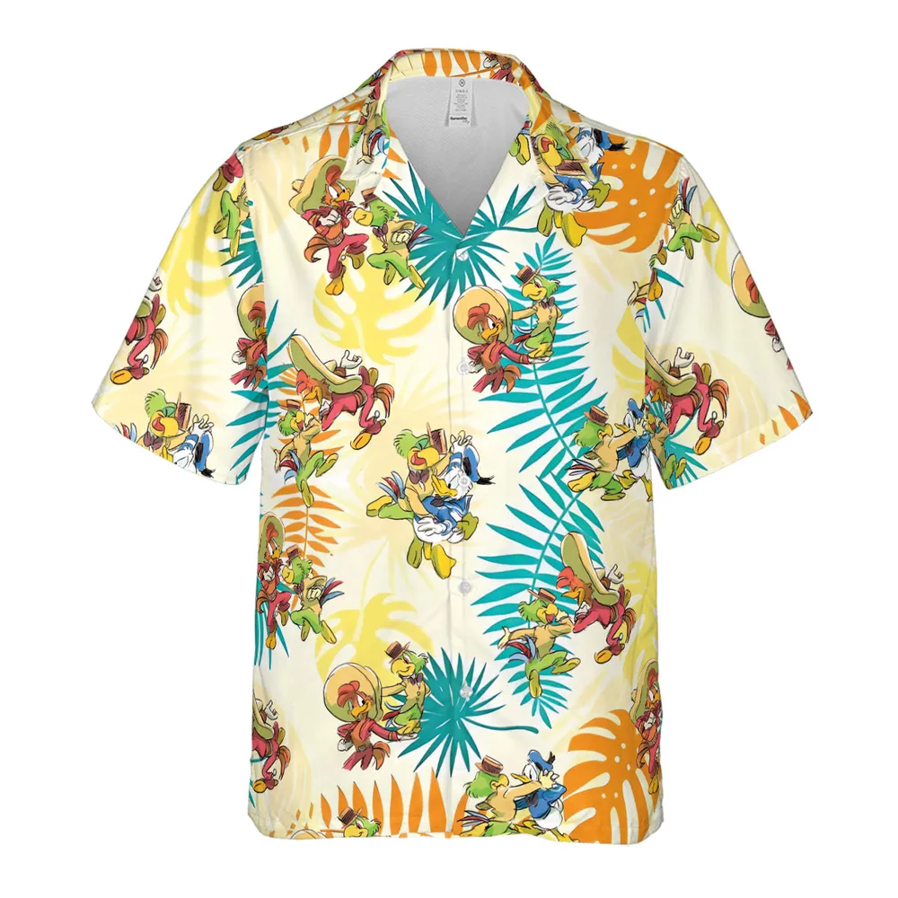 Tropical The Three Caballeros Hawaiian Shirt - 2
