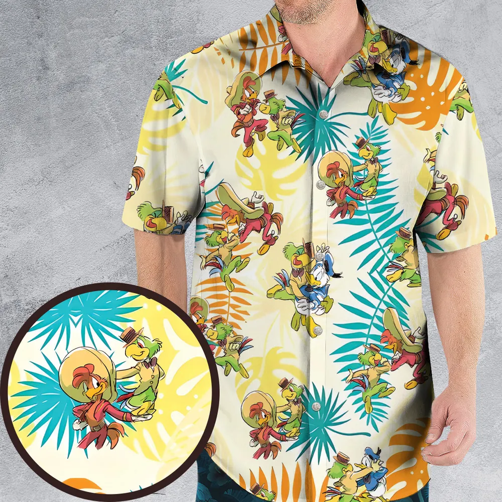 Tropical The Three Caballeros Hawaiian Shirt - 1