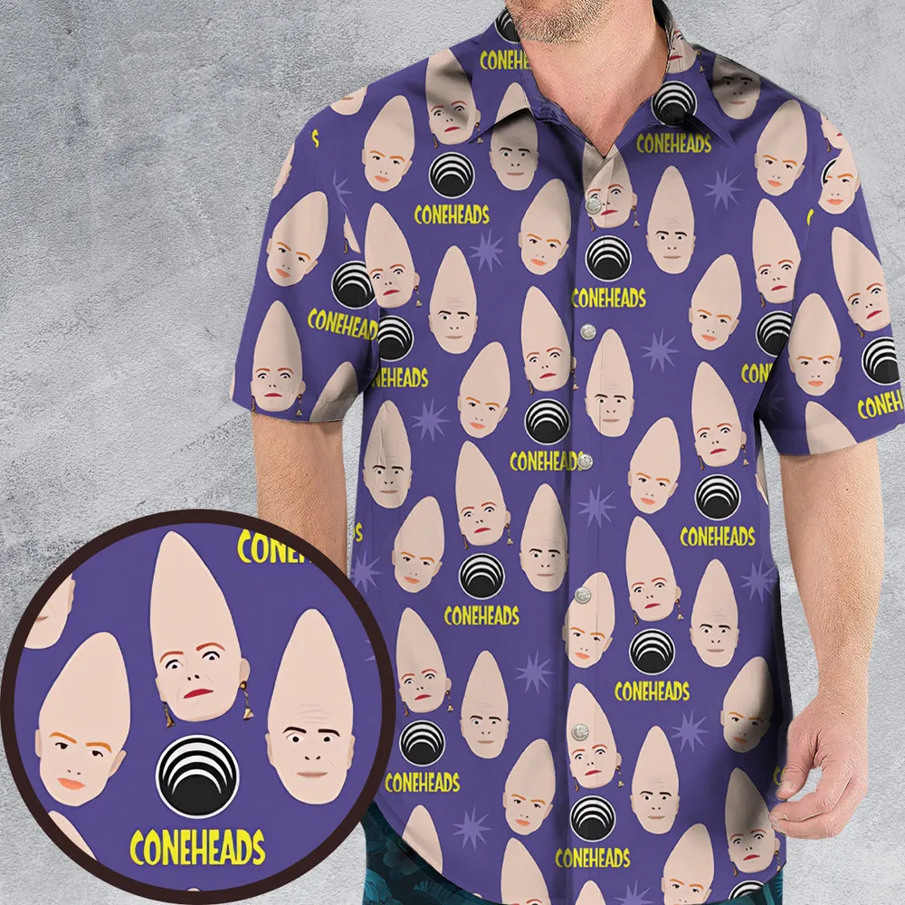 Coneheads Aykroyd Retro 90's Comedy Hawaiian Shirt - 1