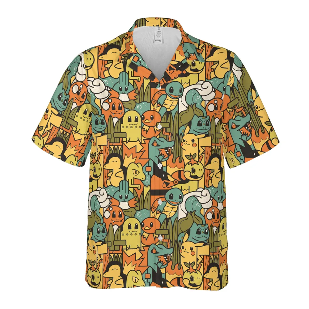 Power Starter Colors Pokemon Hawaiian Shirt - 2
