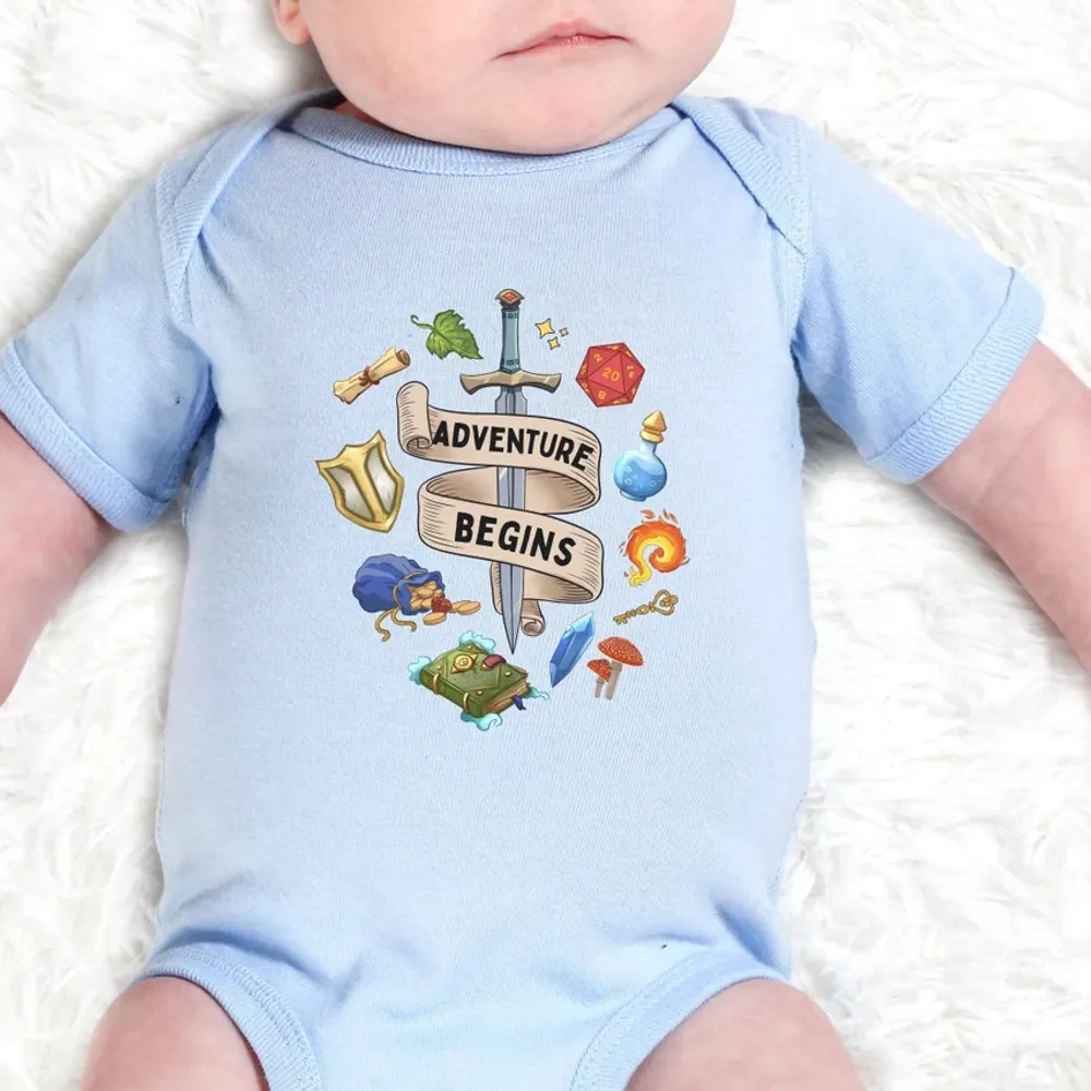 Adventure Begins Baby Bodysuit - 1