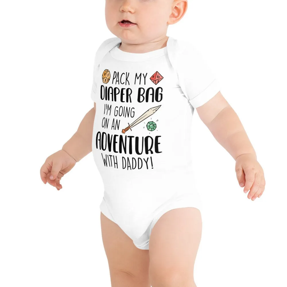 Pack My Diaper Bag Baby Bodysuit - 4