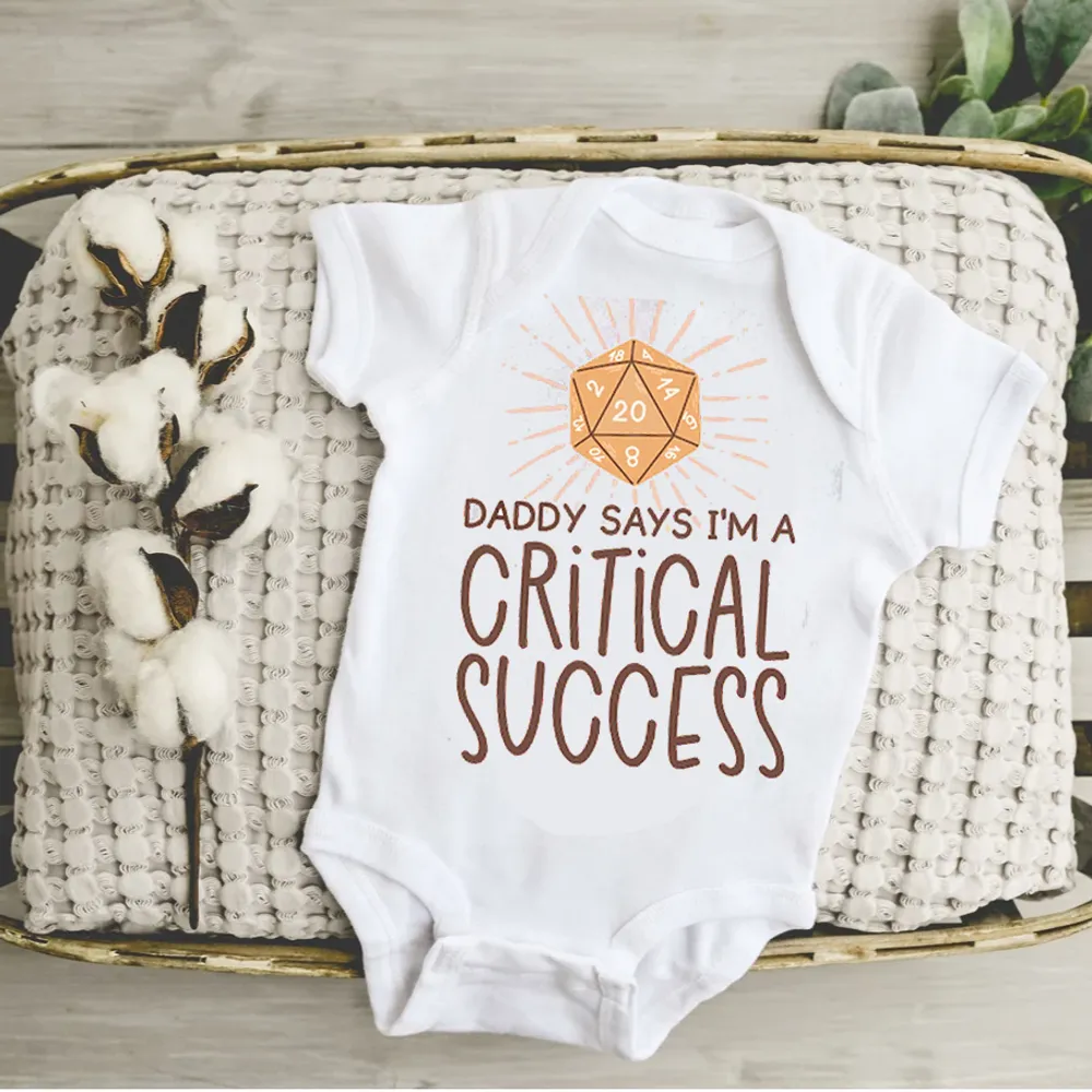 Daddy Says I'm A Critical Success Baby Bodysuit - 4
