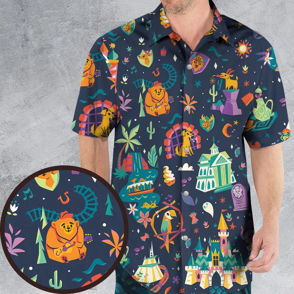 Magic Kingdom Theme Hawaiian Shirt - 1