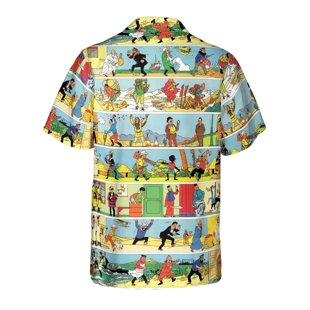 The Story Of Tintin Hawaiian Shirt - 3