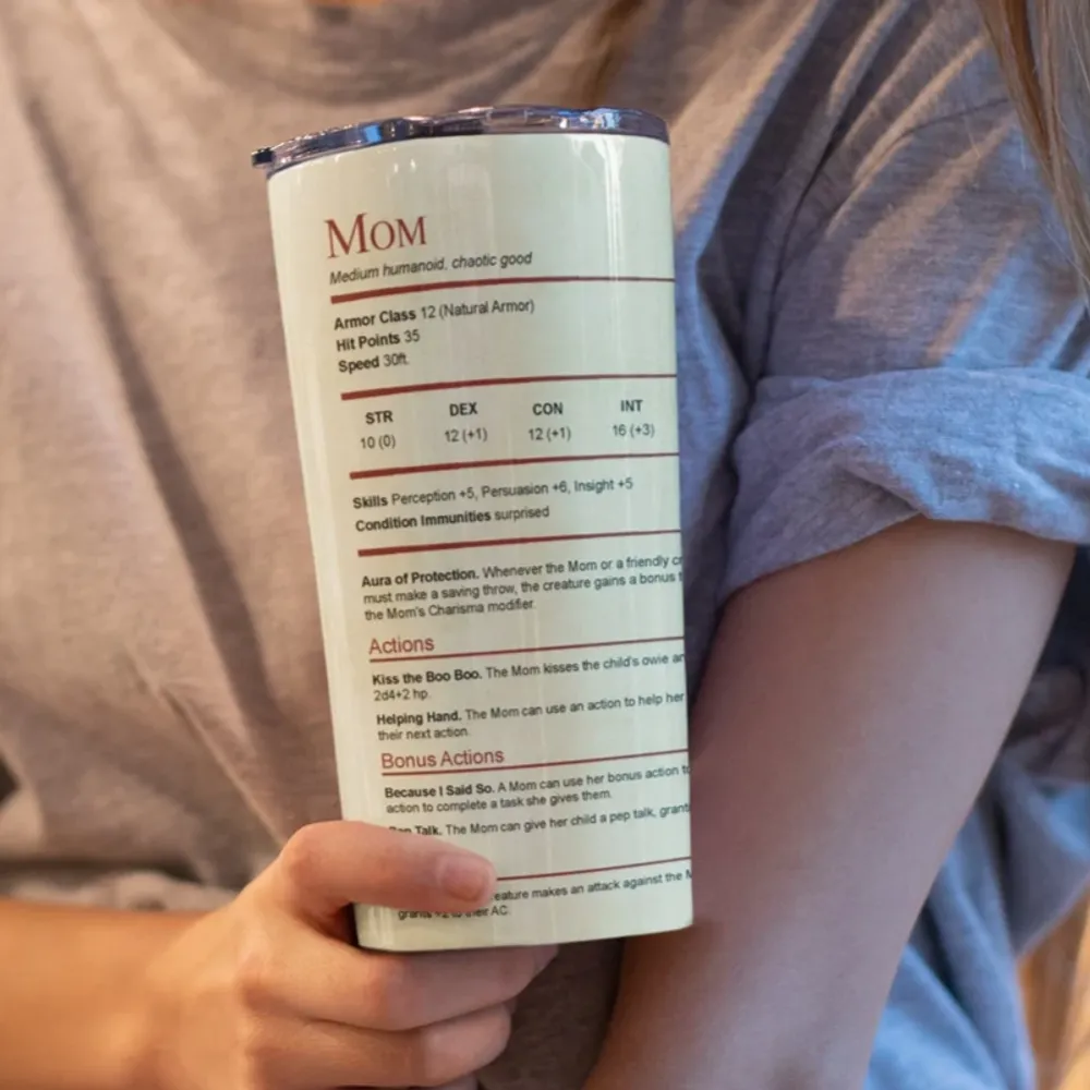 Mom Stats Tumbler - 2
