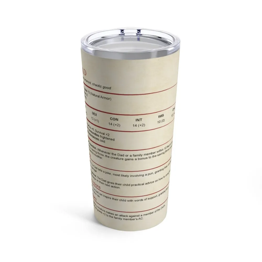 Dad Stats Tumbler - 3