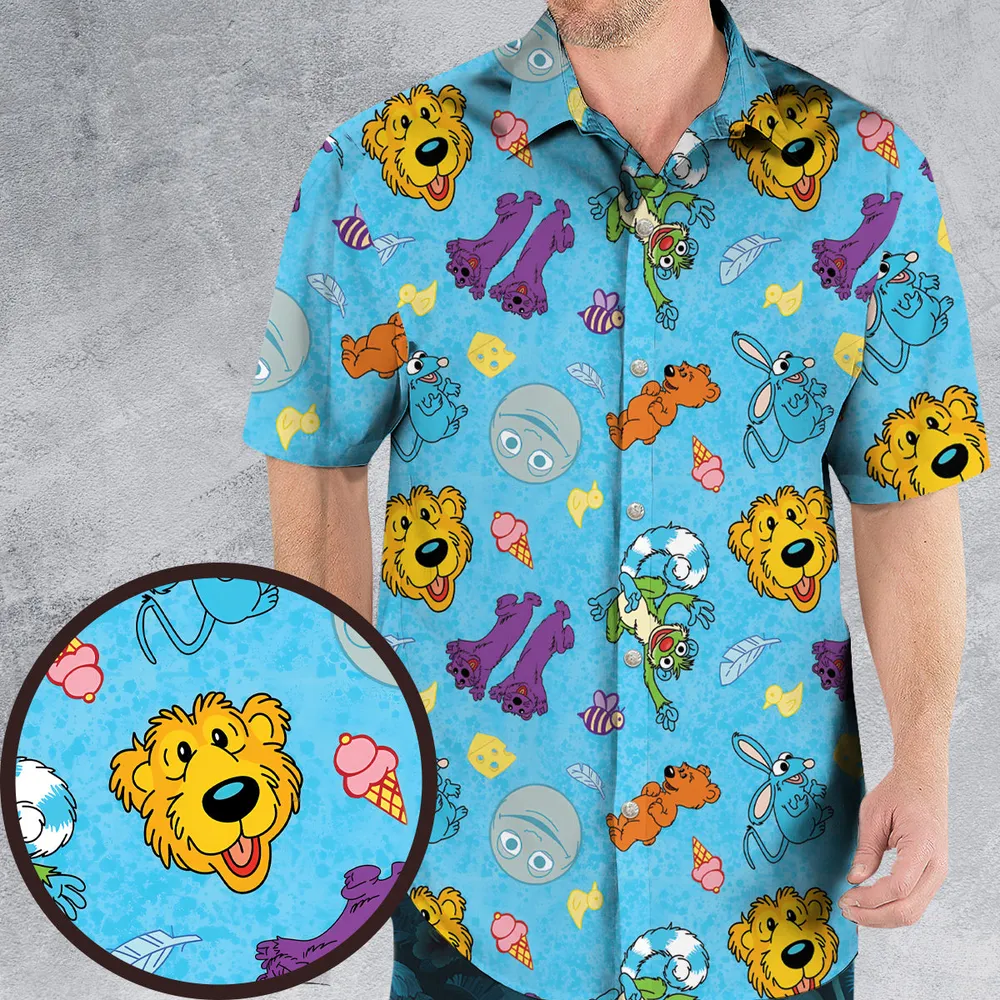 Bear in the Big Blue House Hawaiian Shirt - 1