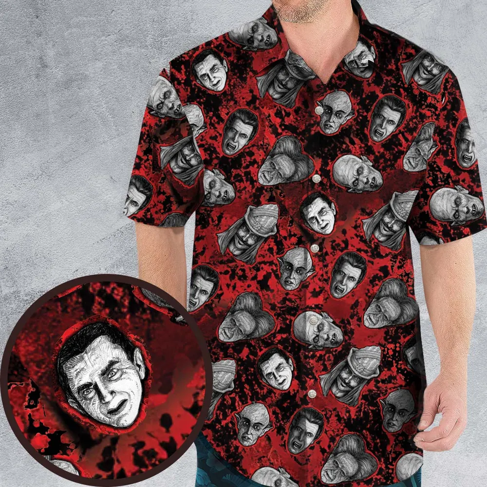 Many Faces Of Dracula Hawaiian Shirt - 1