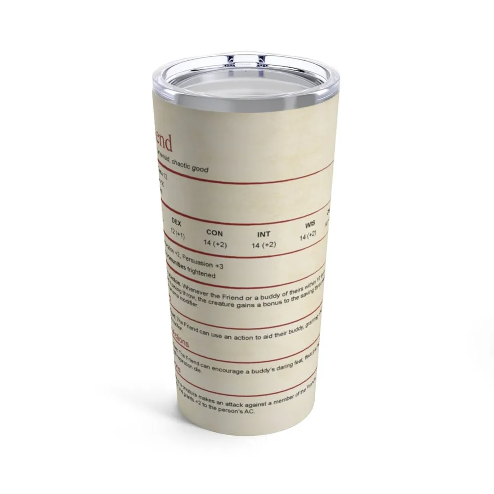 Friend Stats Tumbler - 2