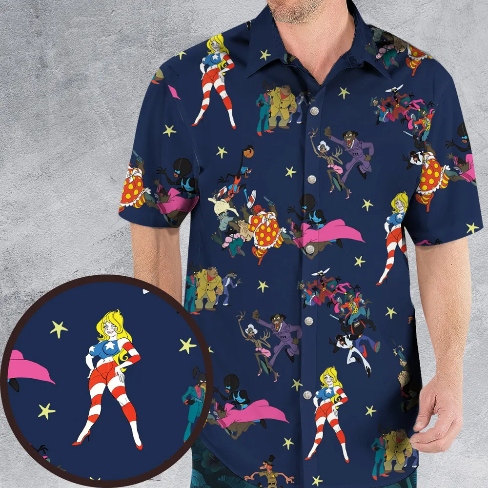 Coonskin Characters Ralph Baskin Hawaiian Shirt - 1