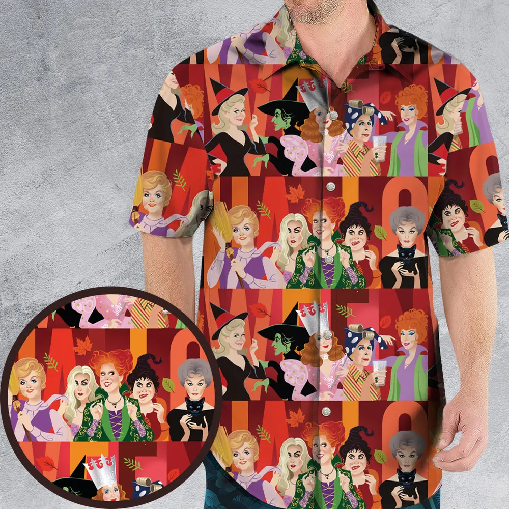 We're witches Hawaiian Shirt - 1
