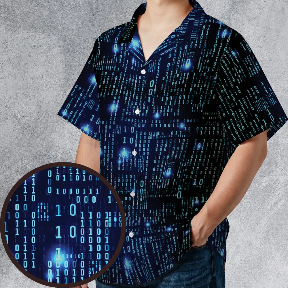 Binary Vibes Hawaiian Shirt - 1