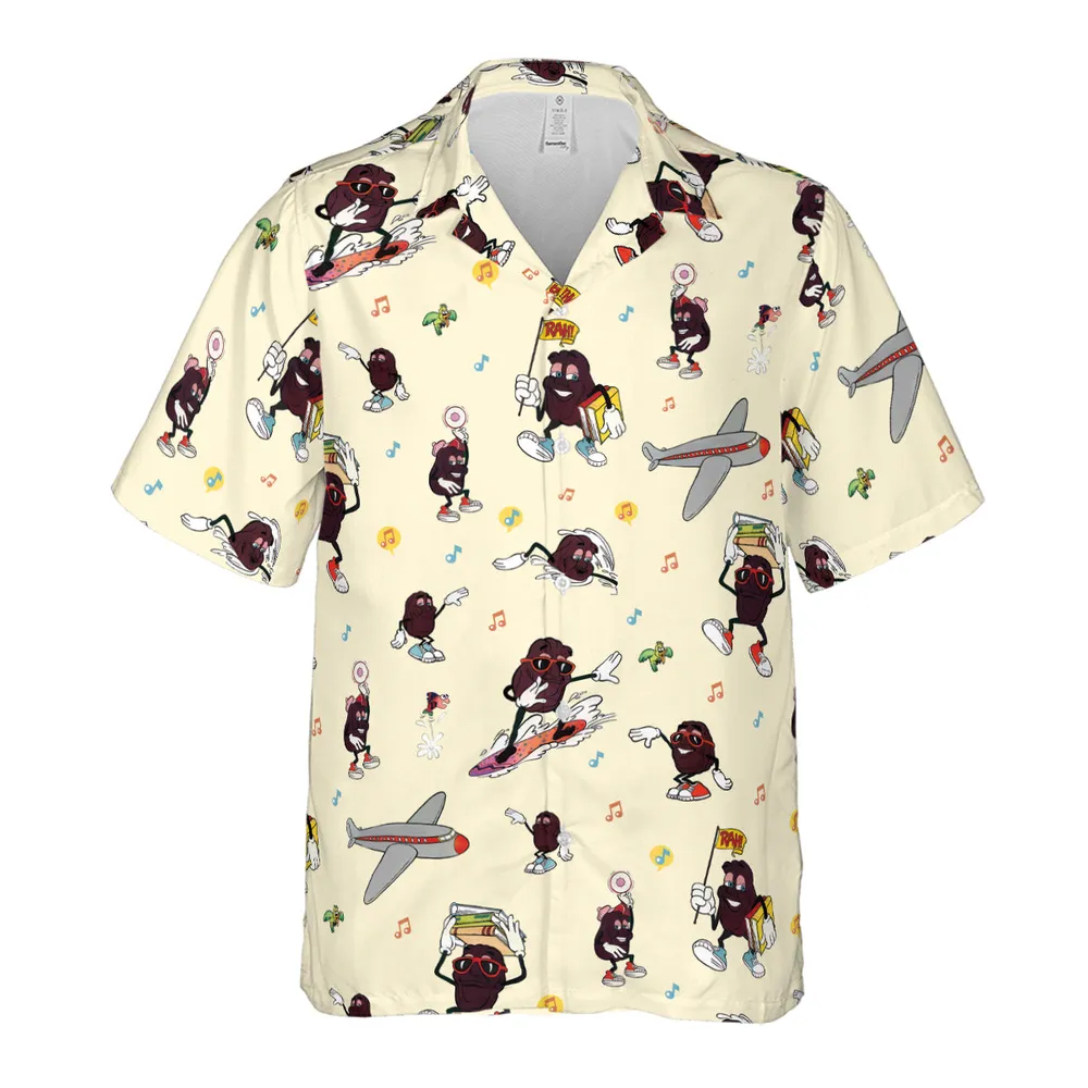 Hardee's california Raisins Mascots Hawaiian Shirt - 2