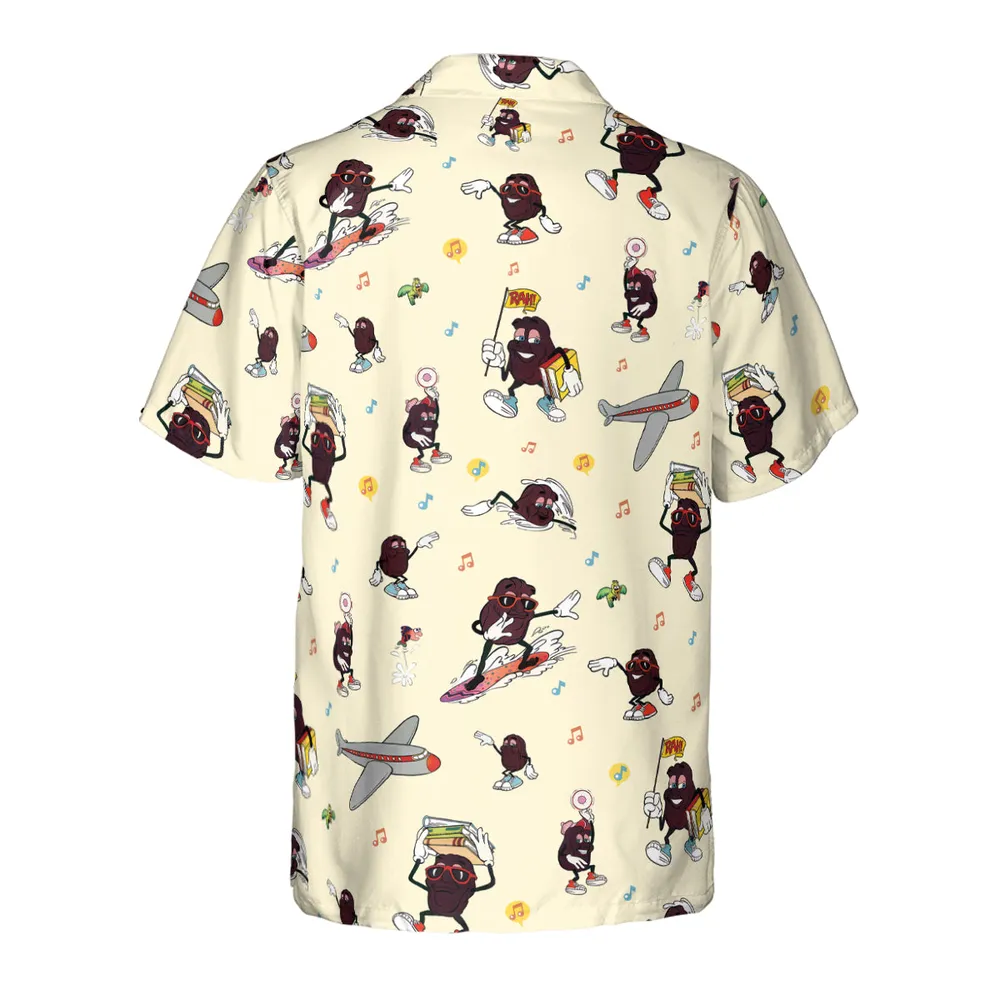 Hardee's california Raisins Mascots Hawaiian Shirt - 3