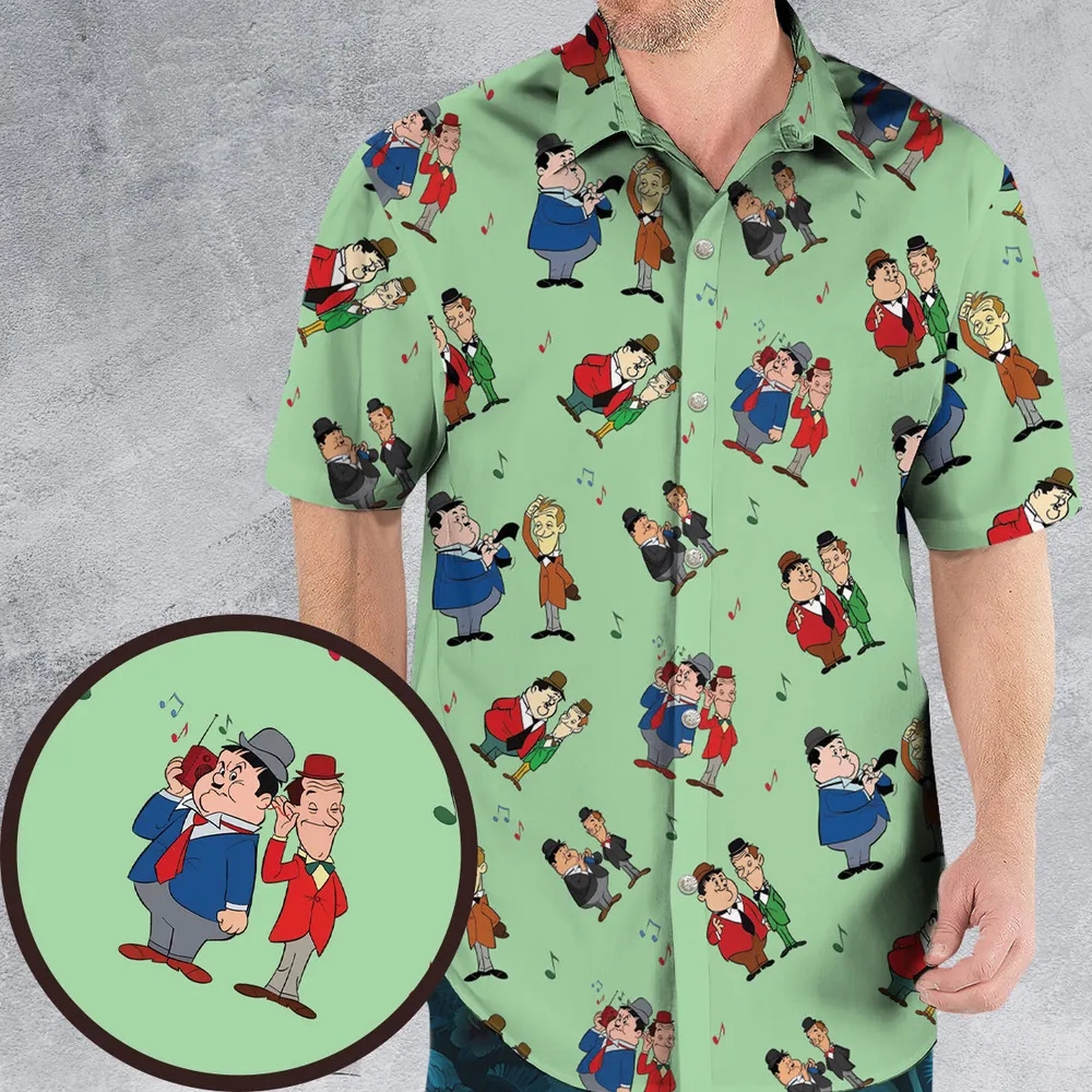 Another Fine Mess Laurel And Hardy Hawaiian Shirt - 1