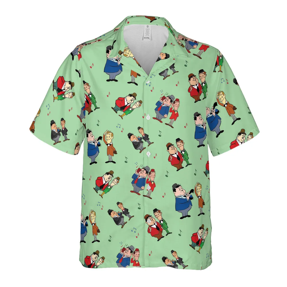 Another Fine Mess Laurel And Hardy Hawaiian Shirt - 2