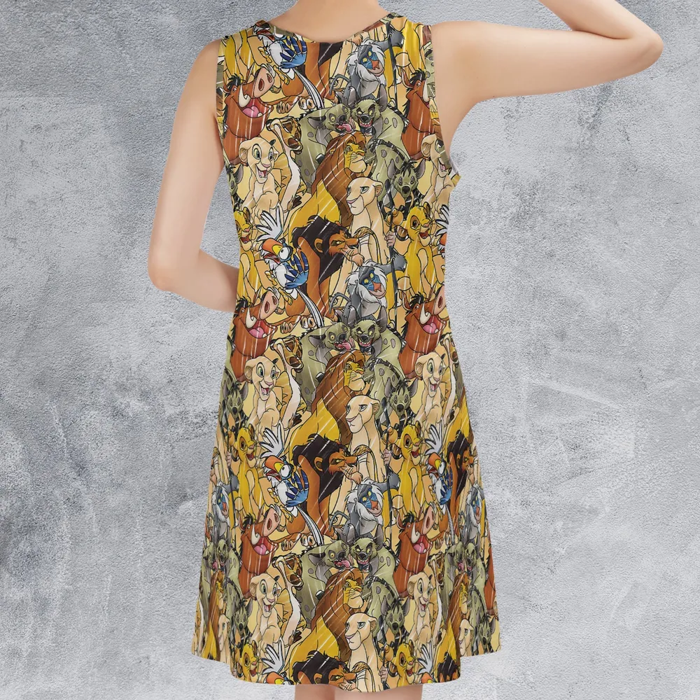 Simba Swag Lion King Sleeveless Dress - 3