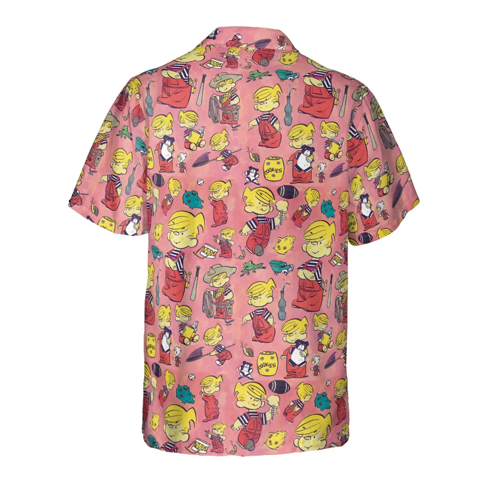 Just Pretend I'm Listening Dennis The Menace Hawaiian Shirt - 3