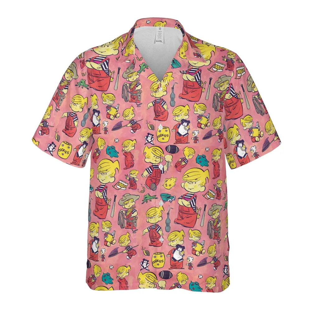 Just Pretend I'm Listening Dennis The Menace Hawaiian Shirt - 2